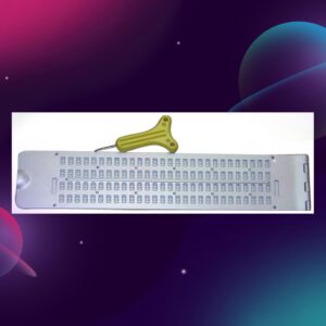 Regleta Braille Metálica aluminio 4x28 celdas con punzón Discapacidad Visual Ciegos tienda colombia