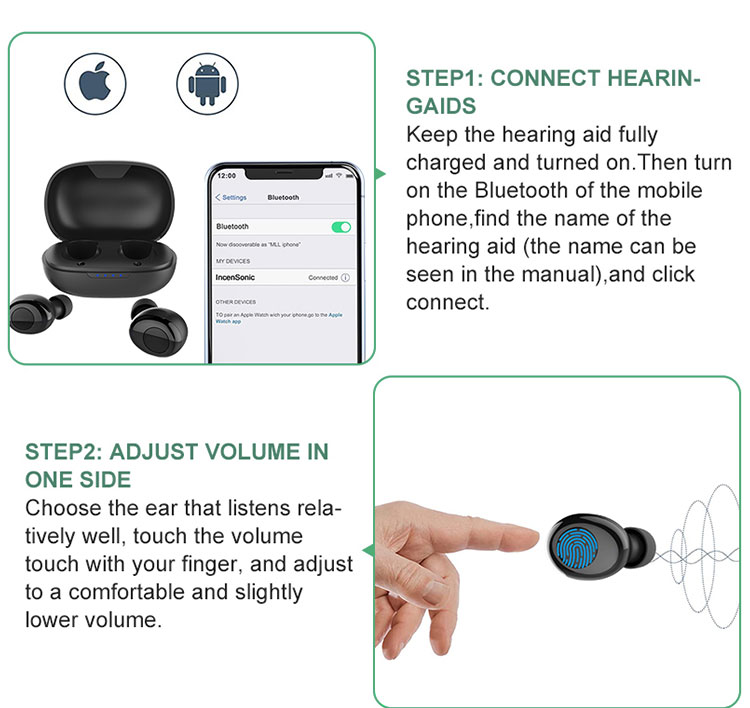 Audífonos Bluetooth recargables, amplificador de sonido Digital de alta potencia para sordera, auriculares para ancianos, audifonos AUDAUD8 Audífonos Bluetooth recargables, amplificador de sonido Digital de alta potencia para sordera, auriculares para ancianos, audifonos AUDAUD8