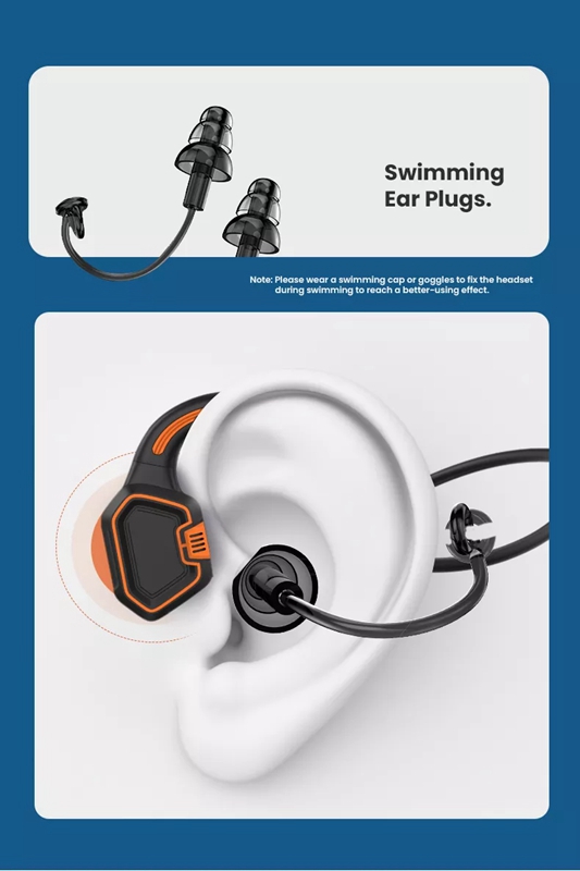 Audífonos conducción ósea IP68 Natación Piscina Nadar terapia agua, memoria Interna 16GB AUDAUD14 Audífonos conducción ósea IP68 Natación Piscina Nadar terapia agua, memoria Interna 16GB AUDAUD14