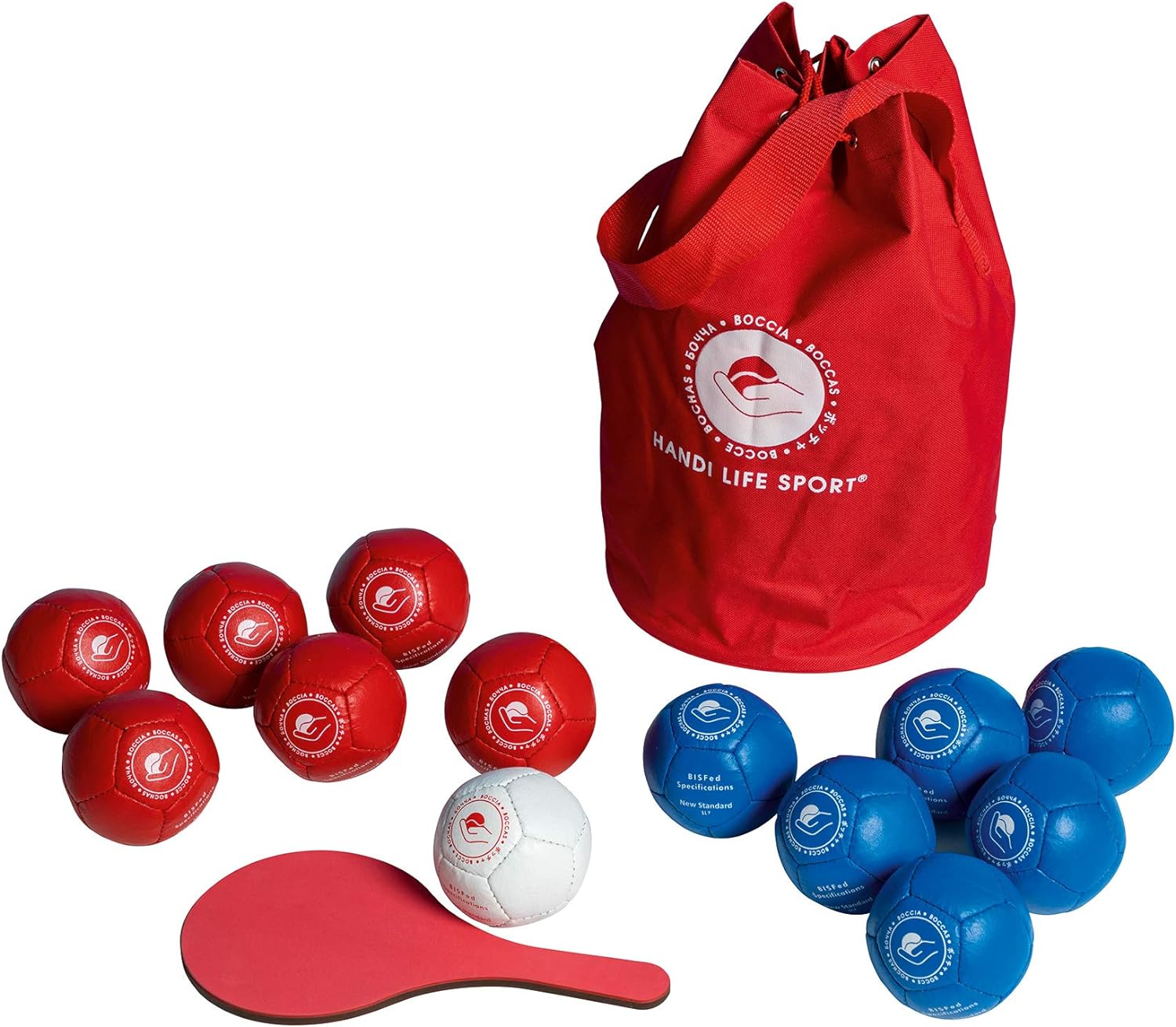 Kit Juego Boccia Profesionales BISFED certificadas BC1 BC2 BC3 BC4 Deporte Adaptado paralímpico FISSDEP2 Kit estandar boccia 13 bolas y morral Kit estandar boccia 13 bolas y morral Kit Juego Boccia Profesionales BISFED certificadas BC1 BC2 BC3 BC4 Deporte Adaptado paralímpico