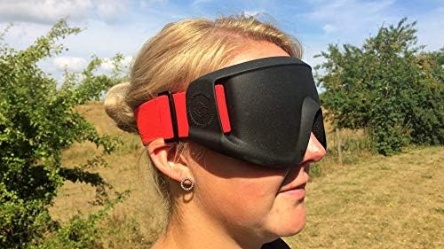 VISDEP5 Gafas de protección tapaojos deportes para ciegos 6 Gafas de protección tapaojos deportes para ciegos y baja visión Goalball Futbol Mascara deportiva Handi Life