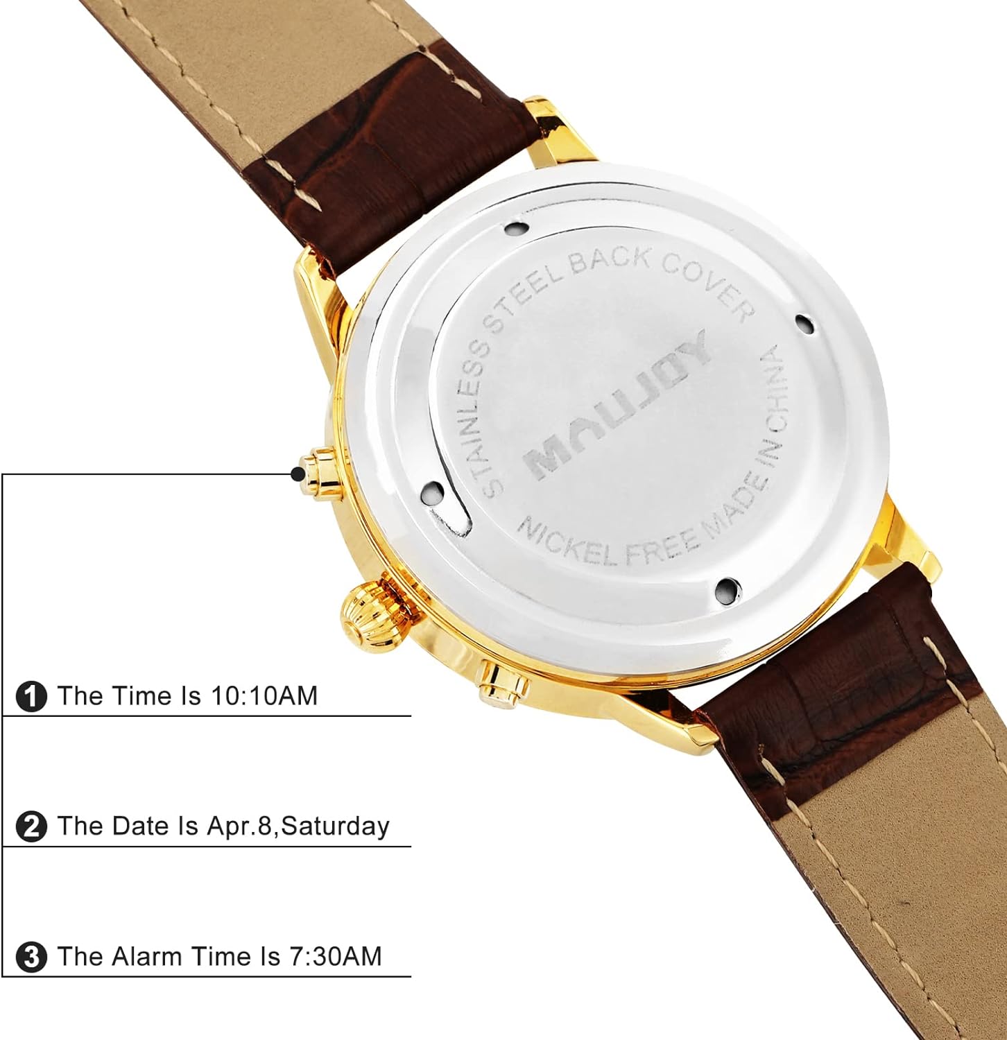 VISRELOJ1 Reloj Braille y parlante ciegos baja vision 5 Reloj de Mujer Parlante 2en1 para ciegos, adultos mayores y baja visión, números en alto contraste + dice la hora en voz alta