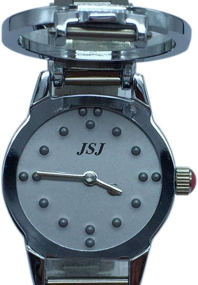 VISRELOJ3 Reloj Braille mujer JSJ 2 Reloj Braille de mujer para ciegos, adultos mayores y baja visión Marca JSJ