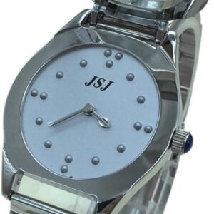 Reloj para hombre con Braille para ciegos, adultos mayores y baja visión Marca JSJ