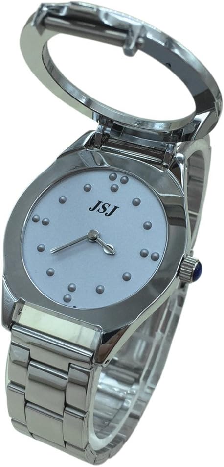 VISRELOJ4 Reloj Braille Hombre JSJ Reloj para hombre con Braille para ciegos, adultos mayores y baja visión Marca JSJ