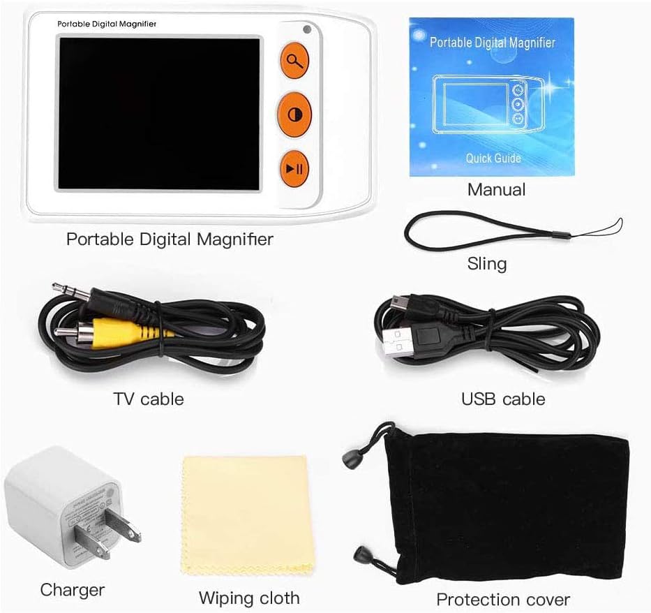 Lupa Digital magnificador EYOYO 3 12 Lupa Digital magnificador electrónico portable Baja visión EYOYO 3.5pulgadas adulto mayor