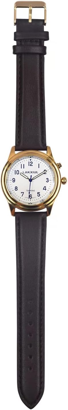 Reloj LAKXIUL 4 Parlante para ciegos 3 Reloj LAKXIUL 4 Parlante para ciegos Pulso cuero, adultos mayores y baja visión, números en alto contraste + dice la hora en voz alta