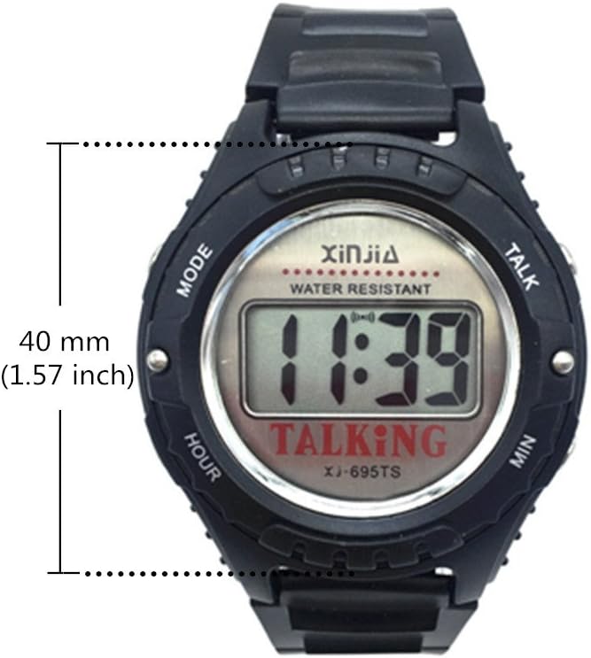 Reloj XINJIA Parlante para ciegos 4 Reloj XINJIA Parlante en Español para ciegos,adultos mayores y baja visión, pantalla digital ,dice la hora en voz alta