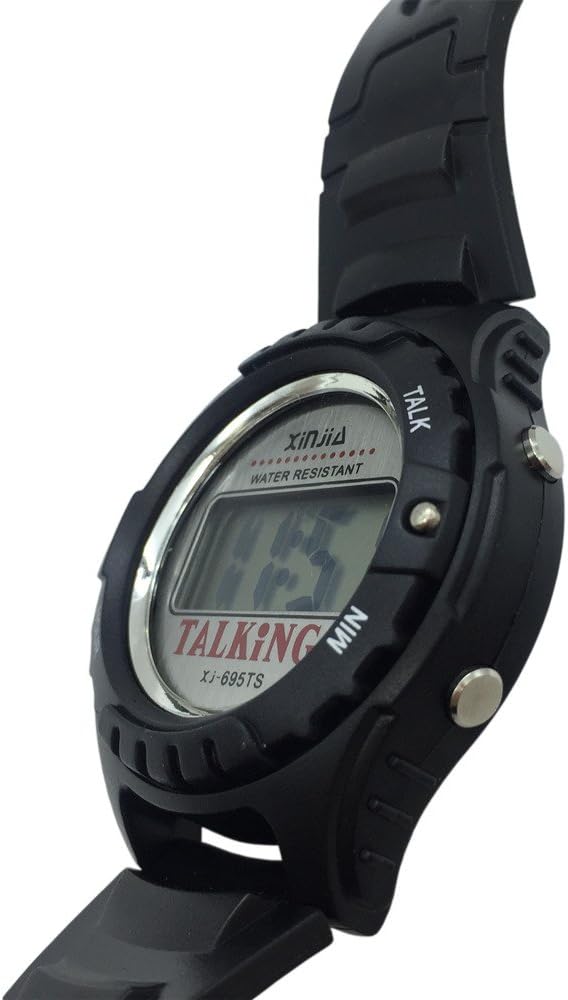 Reloj XINJIA Parlante para ciegos 5 Reloj XINJIA Parlante en Español para ciegos,adultos mayores y baja visión, pantalla digital ,dice la hora en voz alta