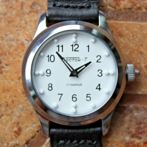 Reloj Braille para ciegos VOSTOK redondo baja visión adulto mayor