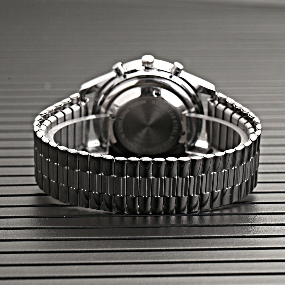 Reloj hombre pulso metlico ciegos parlante 3 Reloj habla en español elegante ciegos adultos mayores pulso metálico