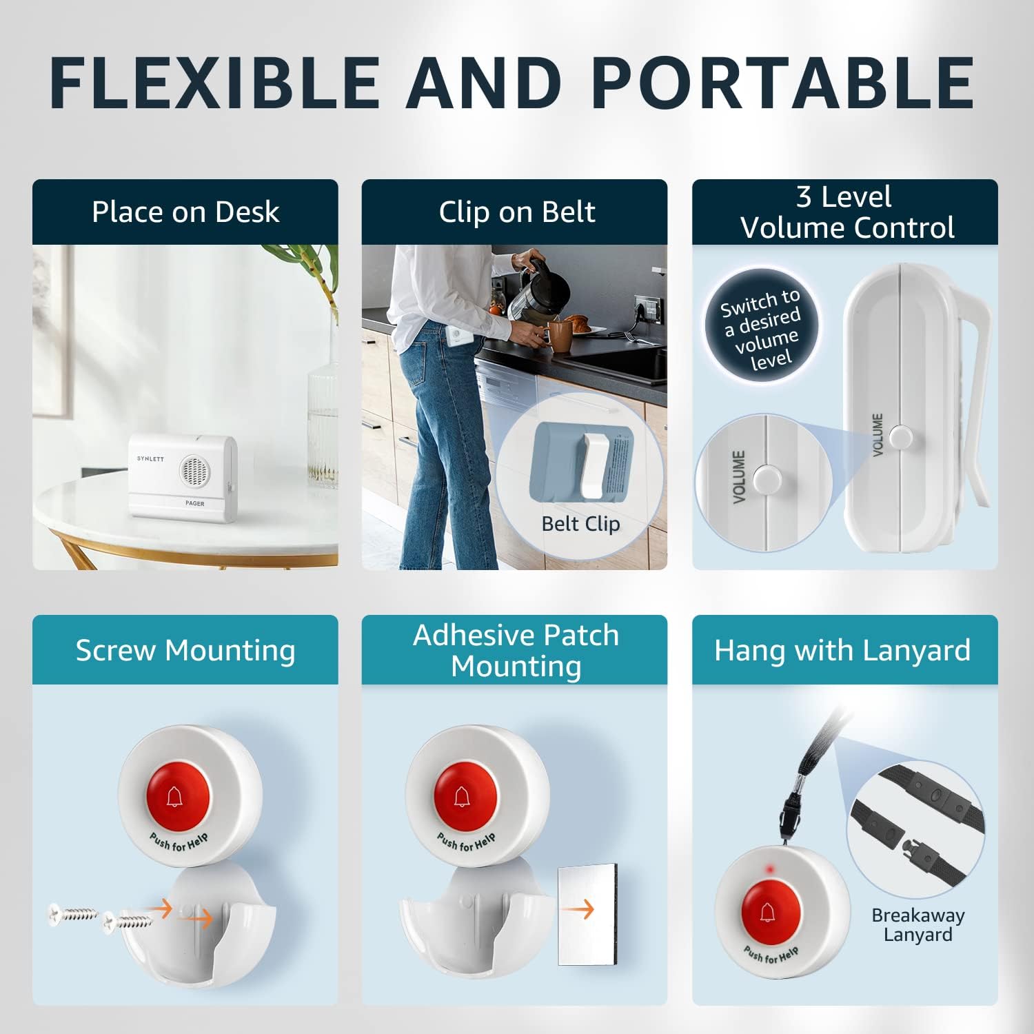3 Timbre de emergencia Portables SOS con 2 receptores para cuidadores discapacidad adulto mayor pacientes Precio: $380.000 Producto importado, venta bajo pedido con pago previo por el valor total del artículo. FAVOR ANTES DE OFERTAR, confirmar precio actual (por variaciones del valor del dólar) y Envió desde Estados Unidos, tiempo de entrega de 2-4 semanas. Buscapersonas de cuidador Botón inalámbrico de llamada de enfermería para monitoreo de ancianos Sistema de alerta SOS alarma portátil Campana de llamada para atención domiciliaria, pacientes Características: El sistema de localización inalámbrico SYNLETT viene con 3 botones de llamada inalámbricos y 2 buscapersonas portátiles. Permite al cuidador o cuidador la libertad de asistir a otras tareas mientras recibe alerta de residentes, personas mayores, timbre para ancianos y seres queridos. Fácil cuidado: hace que el cuidado de tu ser querido sea más fácil. Con un simple toque del botón de llamada SOS o alarmas de pacientes para buscar ayuda y asistencia del cuidador. El sistema de localización de botones de llamada para cuidadores viene con un clip para cinturón, que se puede enganchar en el cinturón o colocar en una superficie plana. Cada botón de llamada viene con un soporte que se puede fijar a una pared. Los botones de llamada de enfermera también se pueden llevar alrededor del cuello como colgante de llamada o botón de alerta con cordón proporcionado o montado en la cabecera de la cabecera o pared del baño. Puedes cambiar a DINGDONG para una alerta de timbre fuerte/timbre en 3 niveles de volumen ajustables. Cámbielo a ALARMA para una sirena de alarma continua cuando reciba la señal del botón de llamada. Mantenga pulsado el botón de volumen en el lateral para pausar la alarma cuando sea necesario. Un sencillo sistema de localización inalámbrico para personas mayores o botón de emergencia para ancianos en casa. El sistema de alerta de enfermera funciona para el hogar familiar pequeño o la unidad de cuidado. El rango de señal inalámbrica entre el buscapersonas y los beepers o el botón de pánico es de hasta 300 pies en área abierta. Monitores de adultos efectivos y compactos para ancianos y personas mayores. Para realizar pedidos o si tienes dudas sobre el artículo, contáctanos por WhatsApp al +57 3006000144 Correo electrónico contacto@todospodemosayudar.com y desde el sitio web todospodemosayudar.com #cuidador #discapacidad #sos #timbredemergencia #adultomayor #tecnologiaasistiva #productosdeapoyo SOSTIM7 3 Timbre de emergencia Portables SOS con 2 receptores para cuidadores discapacidad adulto mayor pacientes Precio: $380.000 Producto importado, venta bajo pedido con pago previo por el valor total del artículo. FAVOR ANTES DE OFERTAR, confirmar precio actual (por variaciones del valor del dólar) y Envió desde Estados Unidos, tiempo de entrega de 2-4 semanas. Buscapersonas de cuidador Botón inalámbrico de llamada de enfermería para monitoreo de ancianos Sistema de alerta SOS alarma portátil Campana de llamada para atención domiciliaria, pacientes Características: El sistema de localización inalámbrico SYNLETT viene con 3 botones de llamada inalámbricos y 2 buscapersonas portátiles. Permite al cuidador o cuidador la libertad de asistir a otras tareas mientras recibe alerta de residentes, personas mayores, timbre para ancianos y seres queridos. Fácil cuidado: hace que el cuidado de tu ser querido sea más fácil. Con un simple toque del botón de llamada SOS o alarmas de pacientes para buscar ayuda y asistencia del cuidador. El sistema de localización de botones de llamada para cuidadores viene con un clip para cinturón, que se puede enganchar en el cinturón o colocar en una superficie plana. Cada botón de llamada viene con un soporte que se puede fijar a una pared. Los botones de llamada de enfermera también se pueden llevar alrededor del cuello como colgante de llamada o botón de alerta con cordón proporcionado o montado en la cabecera de la cabecera o pared del baño. Puedes cambiar a DINGDONG para una alerta de timbre fuerte/timbre en 3 niveles de volumen ajustables. Cámbielo a ALARMA para una sirena de alarma continua cuando reciba la señal del botón de llamada. Mantenga pulsado el botón de volumen en el lateral para pausar la alarma cuando sea necesario. Un sencillo sistema de localización inalámbrico para personas mayores o botón de emergencia para ancianos en casa. El sistema de alerta de enfermera funciona para el hogar familiar pequeño o la unidad de cuidado. El rango de señal inalámbrica entre el buscapersonas y los beepers o el botón de pánico es de hasta 300 pies en área abierta. Monitores de adultos efectivos y compactos para ancianos y personas mayores. Para realizar pedidos o si tienes dudas sobre el artículo, contáctanos por WhatsApp al +57 3006000144 Correo electrónico contacto@todospodemosayudar.com y desde el sitio web todospodemosayudar.com #cuidador #discapacidad #sos #timbredemergencia #adultomayor #tecnologiaasistiva #productosdeapoyo SOSTIM7