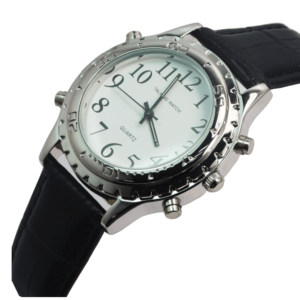 Reloj de pulso habla en español para ciegos, baja visión y adultos mayores Talking de lujo