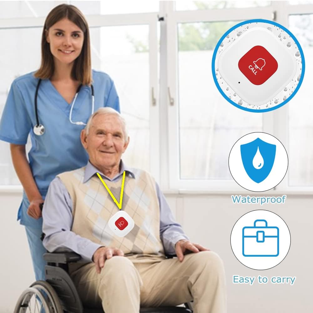 Timbre de emergencia WIFI SOS para cuidadores discapacidad adulto mayor pacientes Timbre de emergencia WIFI SOS para cuidadores discapacidad adulto mayor pacientes
