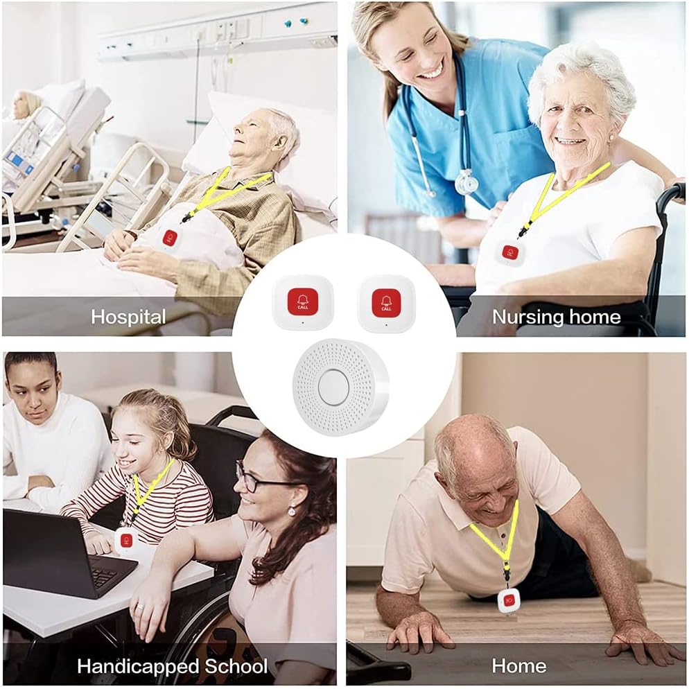 Timbre de emergencia WIFI SOS para cuidadores discapacidad adulto mayor pacientes Timbre de emergencia WIFI SOS para cuidadores discapacidad adulto mayor pacientes