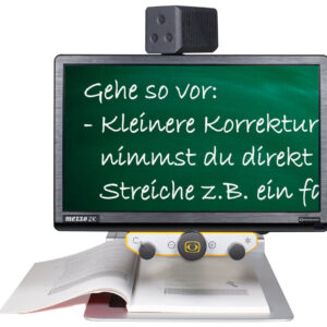Lupa Digital amplificar tablero en clase zoom pantalla16 pulgadas magnificador electrónico de escritorio Baja visión Mezzo 2K