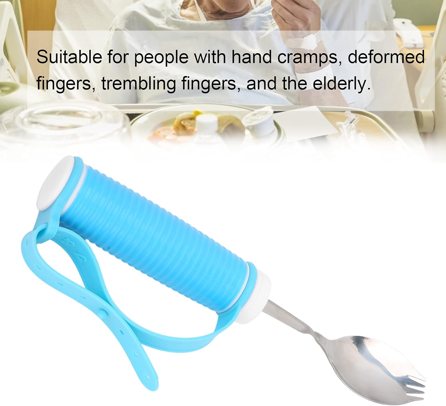 Cuchara y tenedor Accesible Discapacidad Adulto Mayor terapia ocupacional,Parkinson,artritis,discapacidad Ayuda para comer Cuchara y tenedor Accesible Discapacidad Adulto Mayor terapia ocupacional,Parkinson,artritis,discapacidad Ayuda para comer