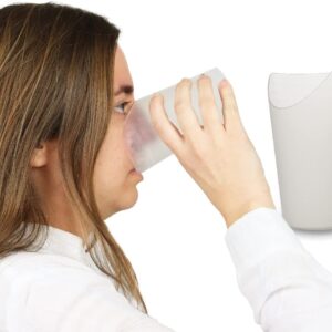 2 Vasos recortados nariz disfagia discapacidad adulto mayor Parkinson demencia pacientes temblores alimentación comer