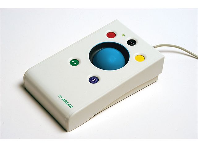 Mouse Trackball n-ABLER Rollerball- Discapacidad Física Parálisis cerebral Autismo Mouse Trackball n-ABLER Rollerball- Discapacidad Física Parálisis cerebral Autismo