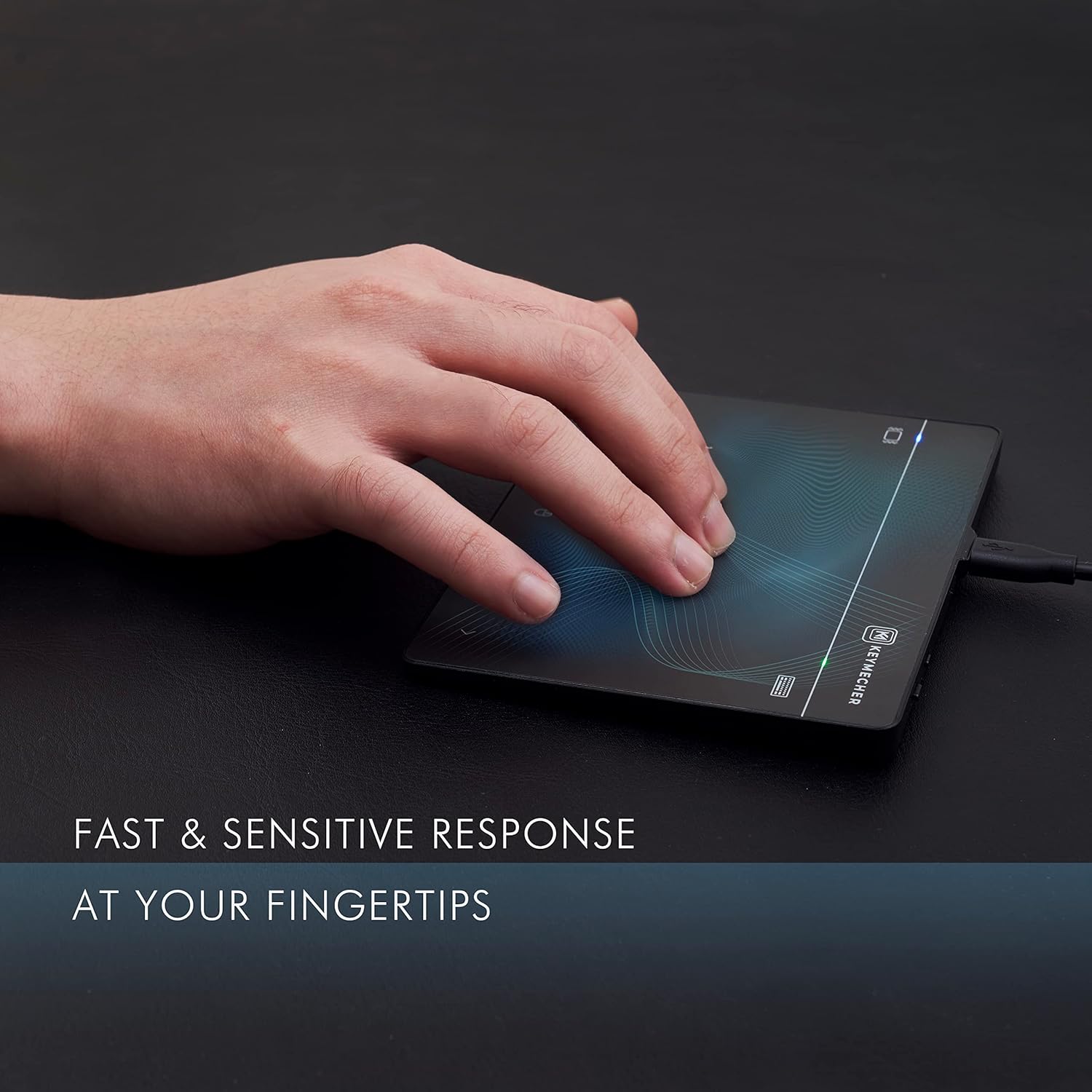 Mouse Keymecher Mano 703 - Touchpad inalámbrico Bluetooth retroalimentación háptica trackpad Discapacidad accesibilidad Mouse Keymecher Mano 703 - Touchpad inalámbrico Bluetooth retroalimentación háptica trackpad Discapacidad accesibilidad