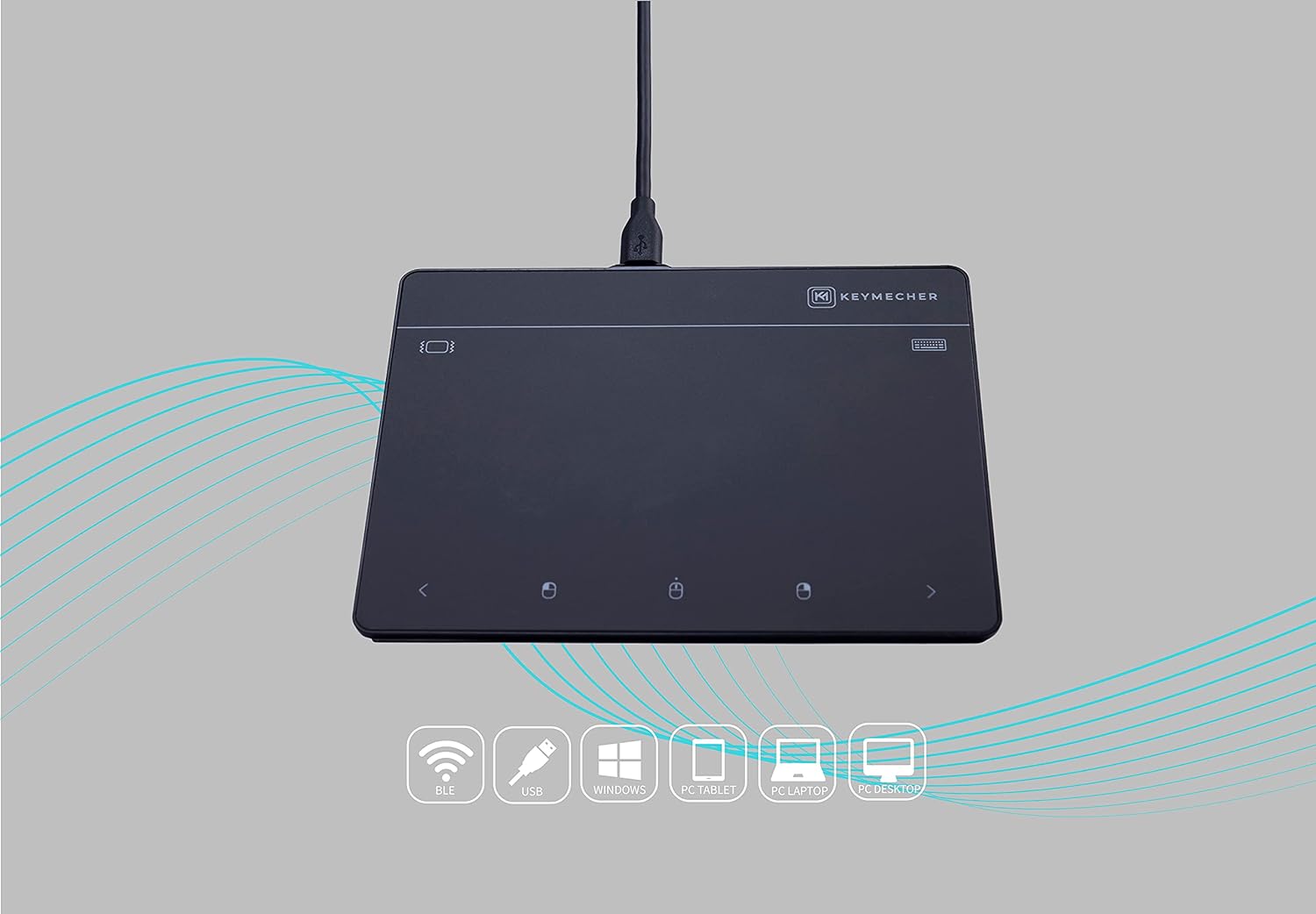Mouse Keymecher Mano 703 - Touchpad inalámbrico Bluetooth retroalimentación háptica trackpad Discapacidad accesibilidad Mouse Keymecher Mano 703 - Touchpad inalámbrico Bluetooth retroalimentación háptica trackpad Discapacidad accesibilidad