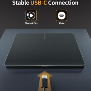 Mouse ProtoArc Trackpad alta precisión con cable USB Slim Touchpad navegación multitáctil Discapacidad accesibilidad