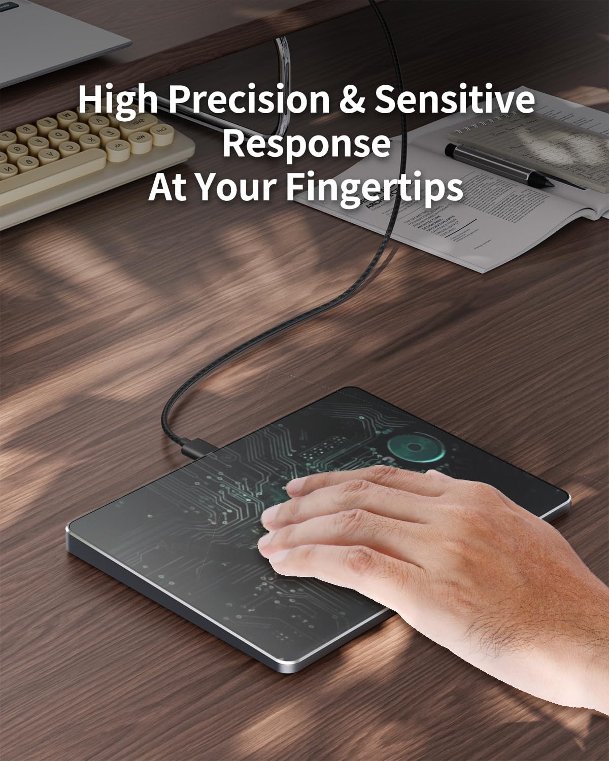 Mouse ProtoArc Trackpad alta precisión con cable USB Slim Touchpad navegación multitáctil Discapacidad accesibilidad Mouse ProtoArc Trackpad alta precisión con cable USB Slim Touchpad navegación multitáctil Discapacidad accesibilidad