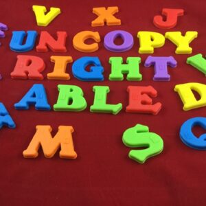 Letras Magnéticas Abecedario con Braille en relieve estudiantes ciegos aprender braille