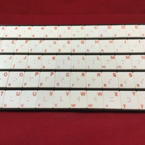 Juego formar palabras uniendo letras en braille