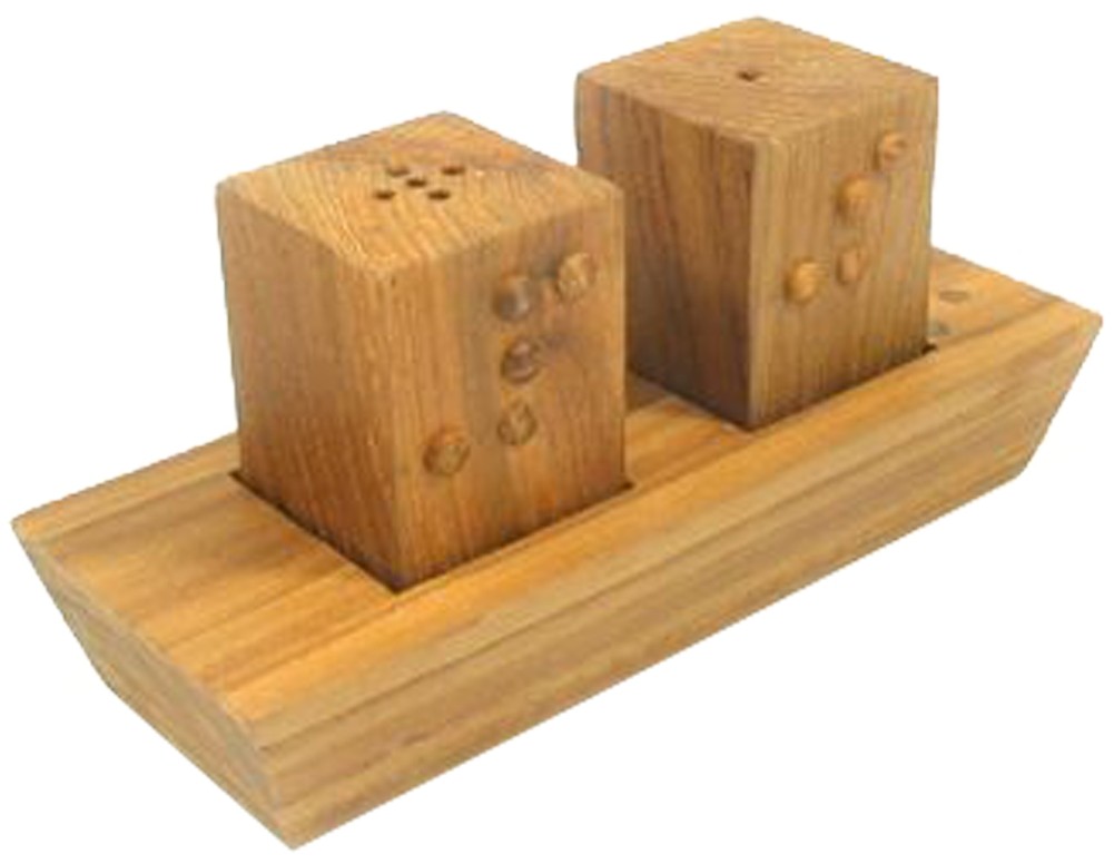 Juego de sal y pimienta en braille Salero pimentero discapacidad Visual baja visión Juego de sal y pimienta en braille Salero pimentero discapacidad Visual baja visión