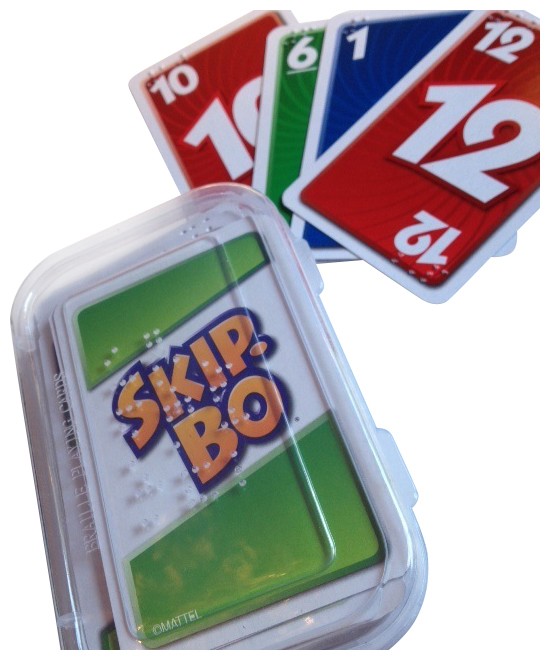 Juego de Cartas Skip-Bocon con Braille Baja visión ciegos Juego de Cartas Skip-Bocon con Braille Baja visión ciegos