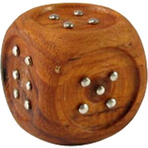 3 pares de dados en madera con puntos en relieve juego personas con Baja visión ciegos