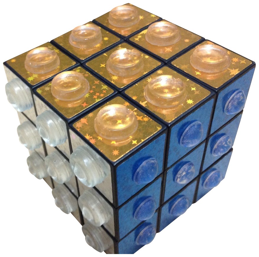 Cubo Rubik con texturas en relieve para personas con Baja visión ciegos Cubo Rubik con texturas en relieve para personas con Baja visión ciegos