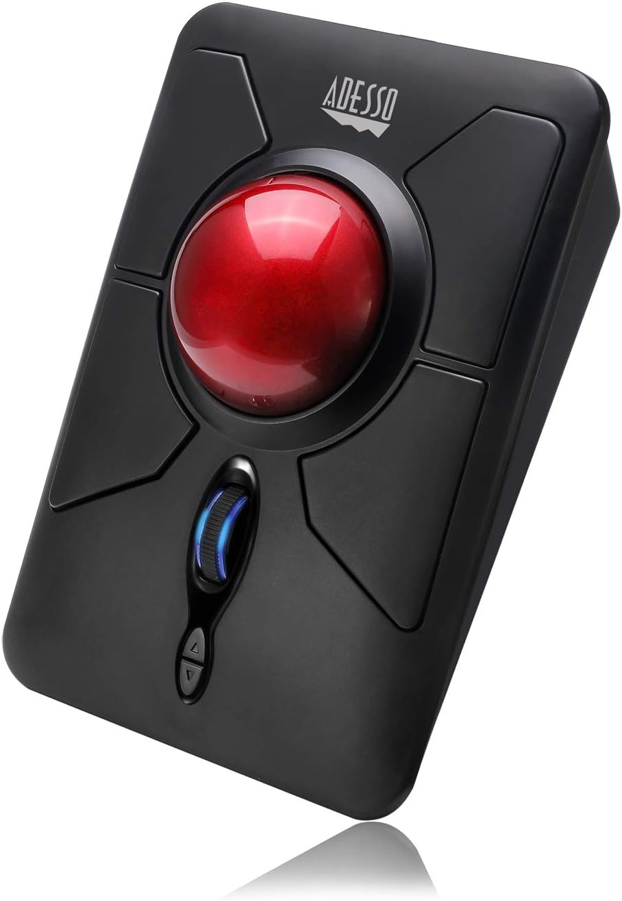 Mouse Trackball ergonómico ADESSO iMouse T50 Inalambrico 7 botones Discapacidad accesibilidad Mouse Trackball ergonómico ADESSO iMouse T50 Inalambrico 7 botones Discapacidad accesibilidad
