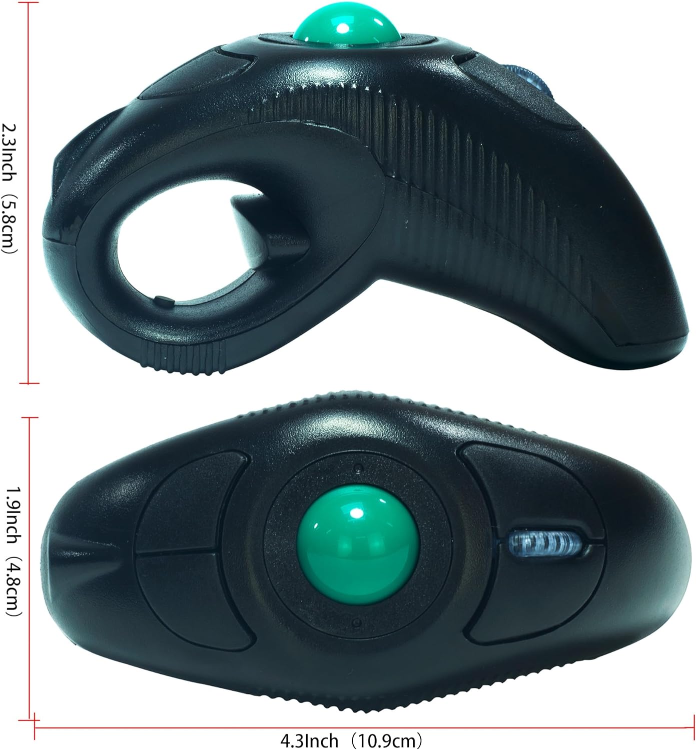 Mouse TrackBall de mano YUMQUA Y-10W inalámbrico 2.4 GHz Discapacidad accesibilidad Mouse TrackBall de mano YUMQUA Y-10W inalámbrico 2.4 GHz Discapacidad accesibilidad